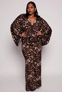 Plus High Waist Palazzo Pants