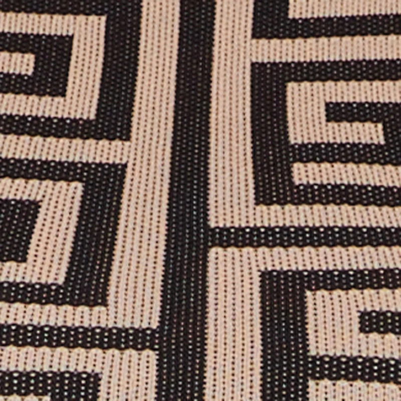 Plus Long Sleeve Geometric Print Cropped Sweater