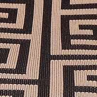 Plus Long Sleeve Geometric Print Cropped Sweater