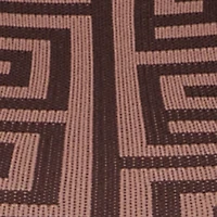 Plus High Waisted Geometric Print Leggings