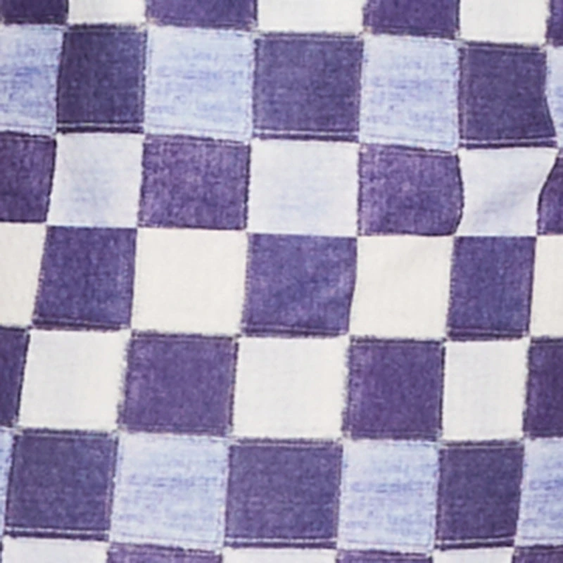 Plus Checkered High Waisted Wide-Leg Pants