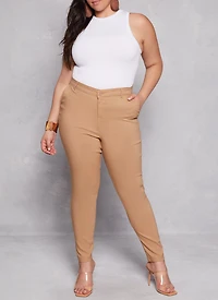 Plus Hyperstretch Skinny Leg Dress Pants