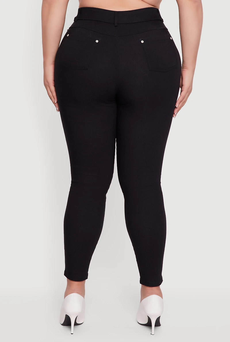 Plus Hyperstretch Pull On Skinny Pants
