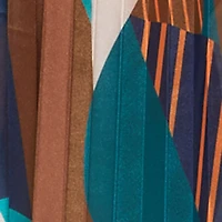 Plus Plisse Patterned Skirt