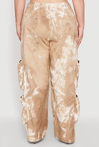 Womens Plus Printed Pattern Cargo Pants,