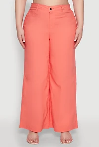 Plus Hyperstretch Wide Leg Pants