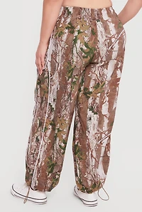 Plus Hunter Camo Drawstring Waist Joggers