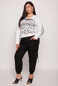 Plus VIP Tabbed Cargo Pocket Joggers