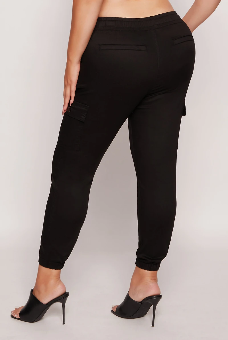 Womens Plus VIP Cargo Joggers,