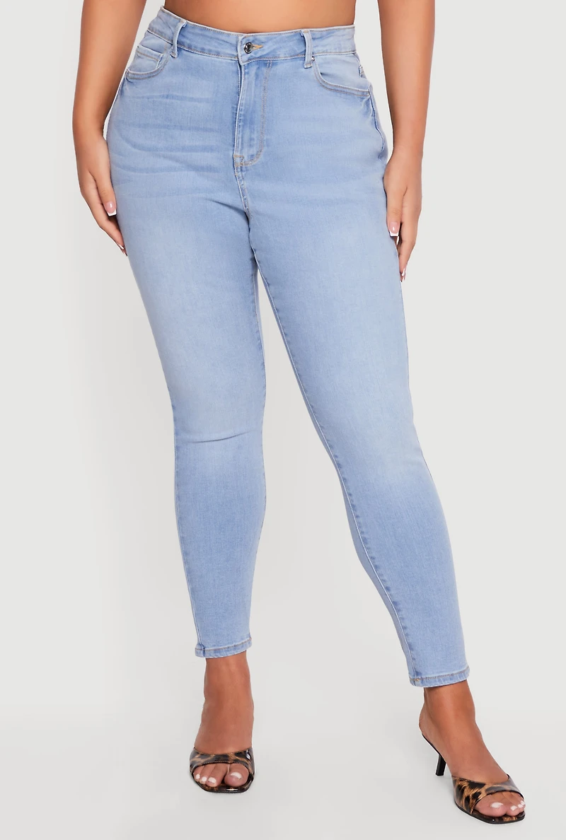 Plus WAX High Waisted Skinny Jeans