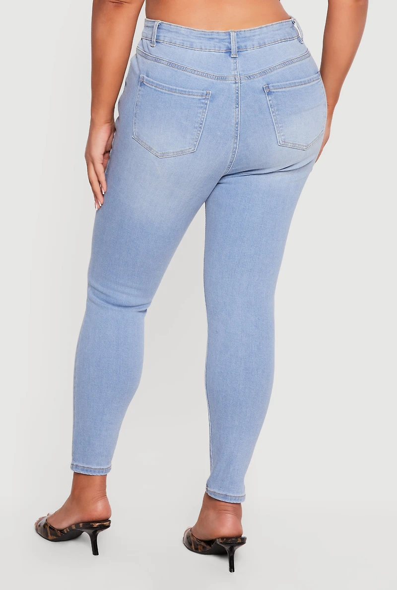 Plus WAX High Waisted Skinny Jeans