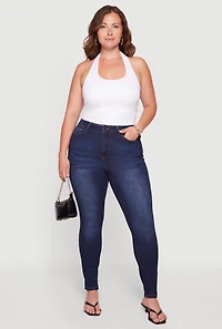 Plus WAX High Waisted Skinny Jeans