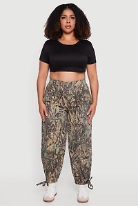 Plus Hunter Camo Twill Cargo Joggers