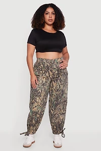 Plus Hunter Camo Twill Cargo Joggers