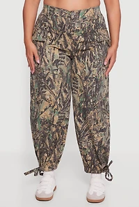 Plus Hunter Camo Twill Cargo Joggers
