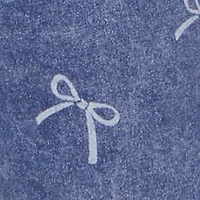 Plus High Waisted Bow Print Jeans