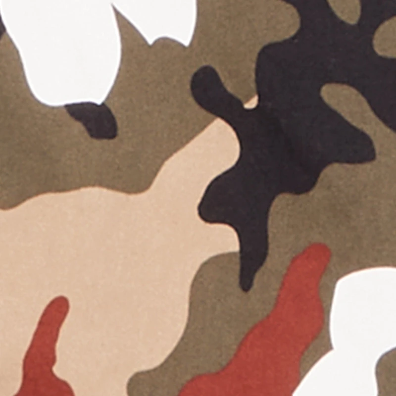 Plus Floral Camouflage Denim Open Front Trench Coat