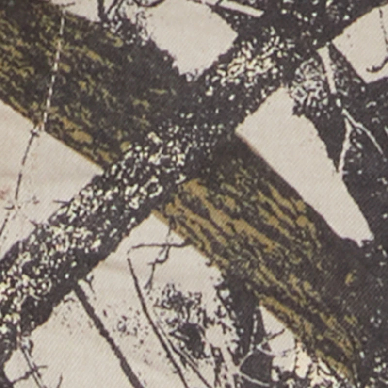 Plus Hunter Camo Frayed Patch and Repair Jean Jacket