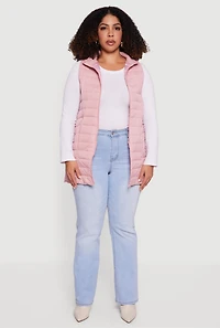 Plus Lightweight Long Puffer Vest