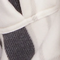 Plus Plaid Sherpa Lined Snap Button Front Shacket