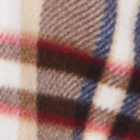 Plus Plaid Sherpa Lined Hooded Shacket