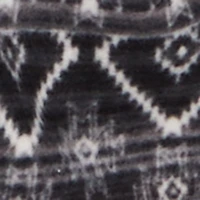 Plus Fair Isle Print Sherpa Lined Fleece Shacket