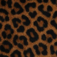 Plus Faux Fur Zip Front Leopard Print Jacket