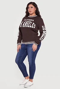 Plus California Los Angeles Graphic Sweatshirt