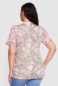 Plus New York 85 Graphic Hunter Camo Tee