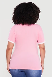 Plus Los Angeles Johnny Collar Top