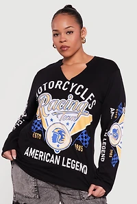 Plus Motorcycles American Legend Long Sleeve T-Shirt