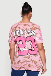 Plus New York 23 Graphic Varsity Tee