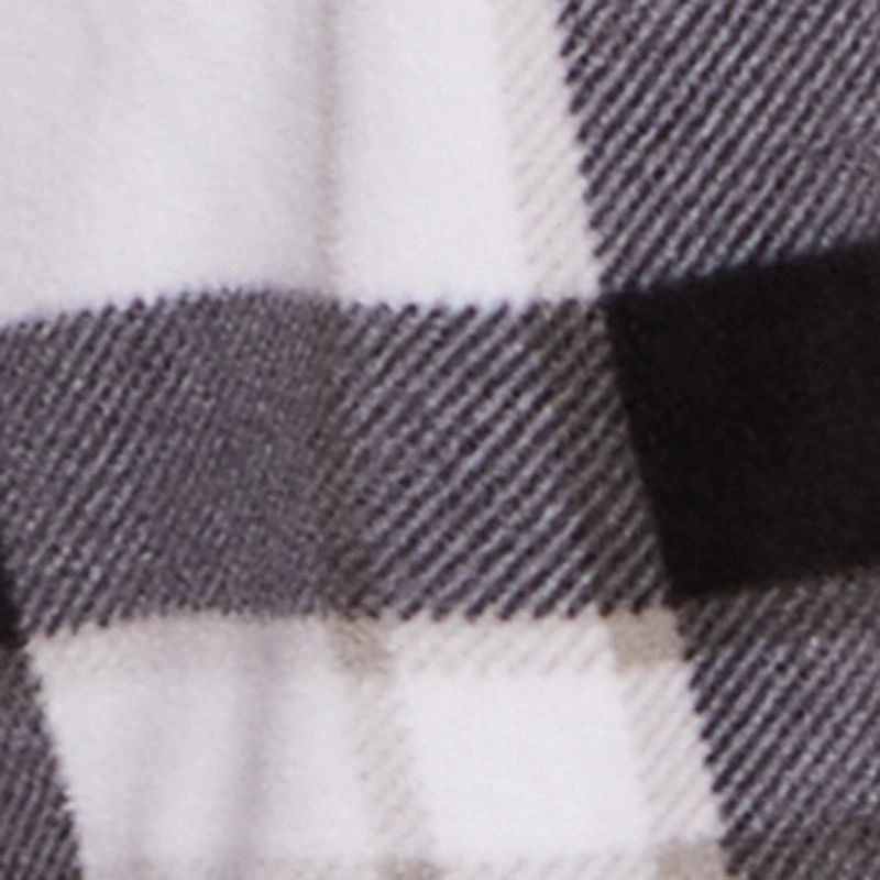 Plus Collared Button Front Plaid Tunic Shirt