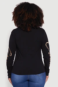 Womens Plus Size If The Crown Fits Wear It Graphic Tee, Black, Size 2X