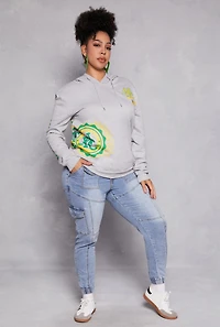 Plus New York Graphic Pullover Hoodie