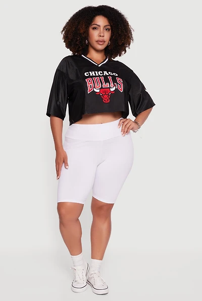 Womens Plus NBA Chicago Bulls Cropped Jersey,