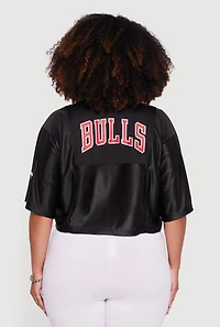 Womens Plus NBA Chicago Bulls Cropped Jersey,