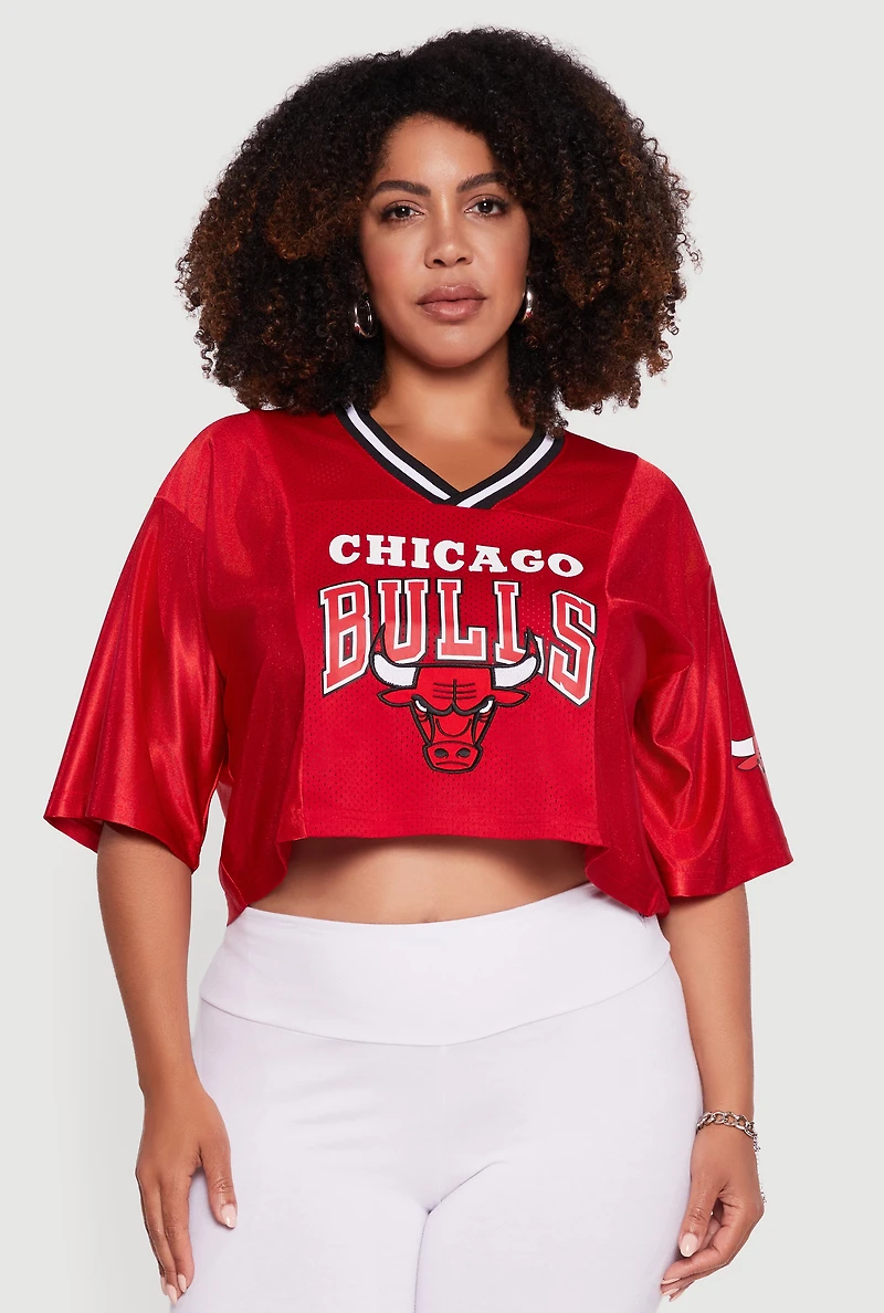 Plus NBA Chicago Bulls Cropped Jersey