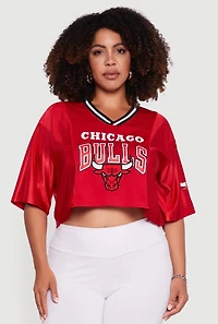 Plus NBA Chicago Bulls Cropped Jersey