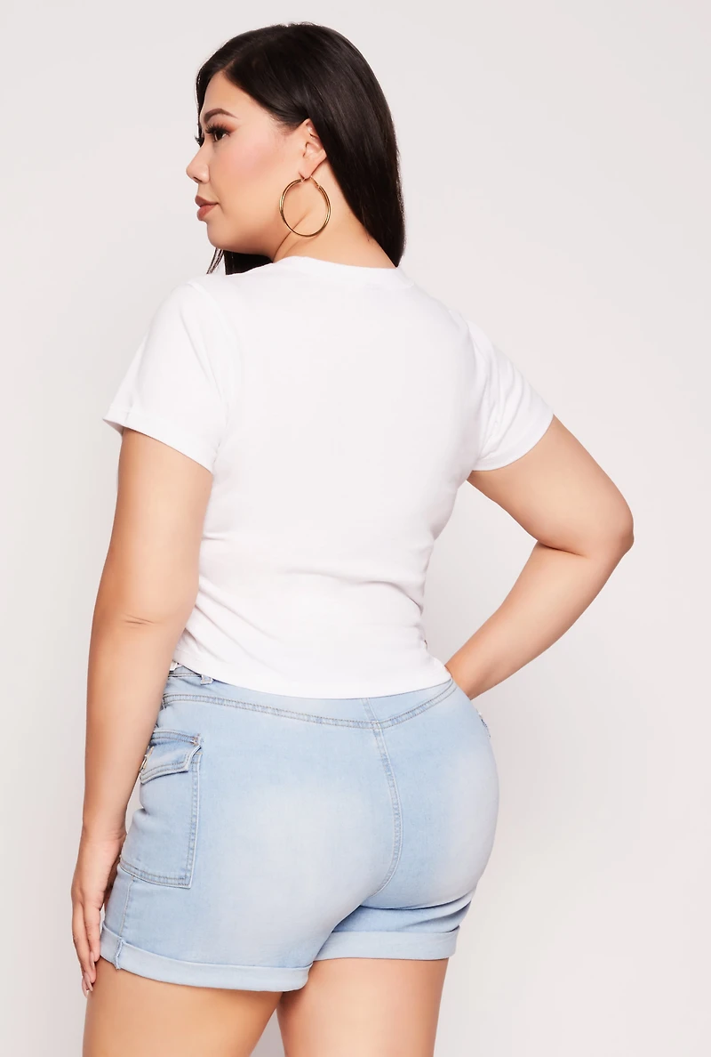 Plus NBA Los Angeles Lakers Graphic Crop Top