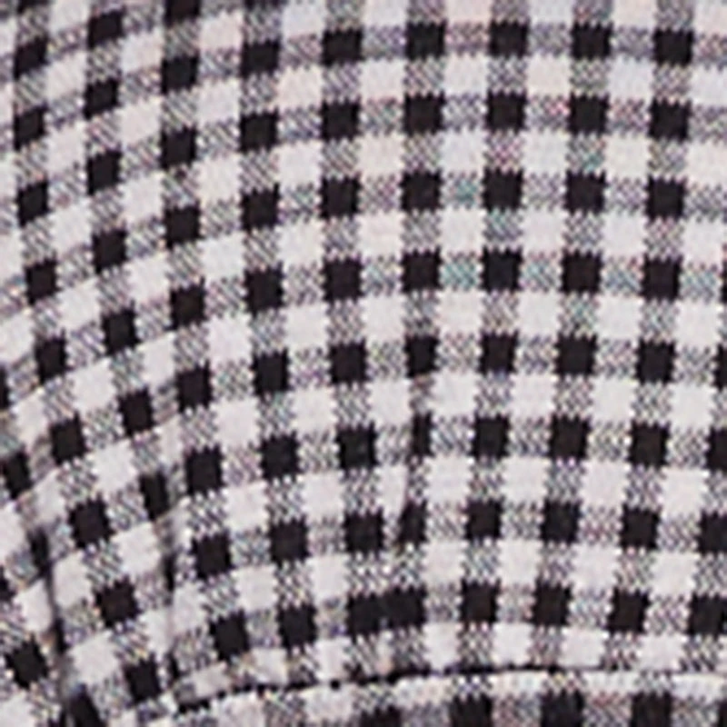 Plus Double Tie Front Gingham Plaid Top