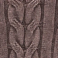Plus Long Sleeve Cable Knit Crew Neck Sweater