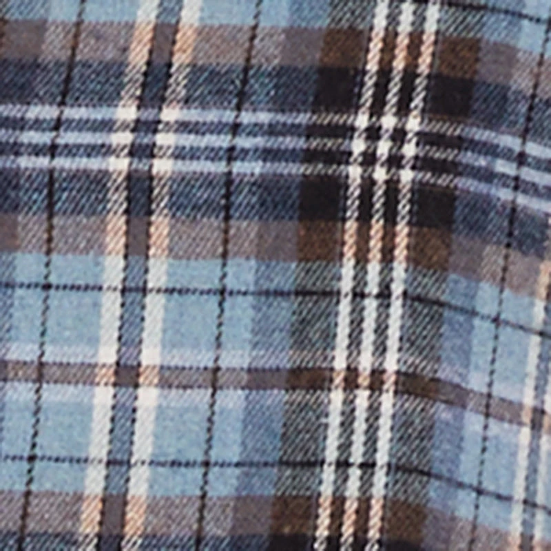 Plus Plaid Flannel Patch Detail Cropped Shirt