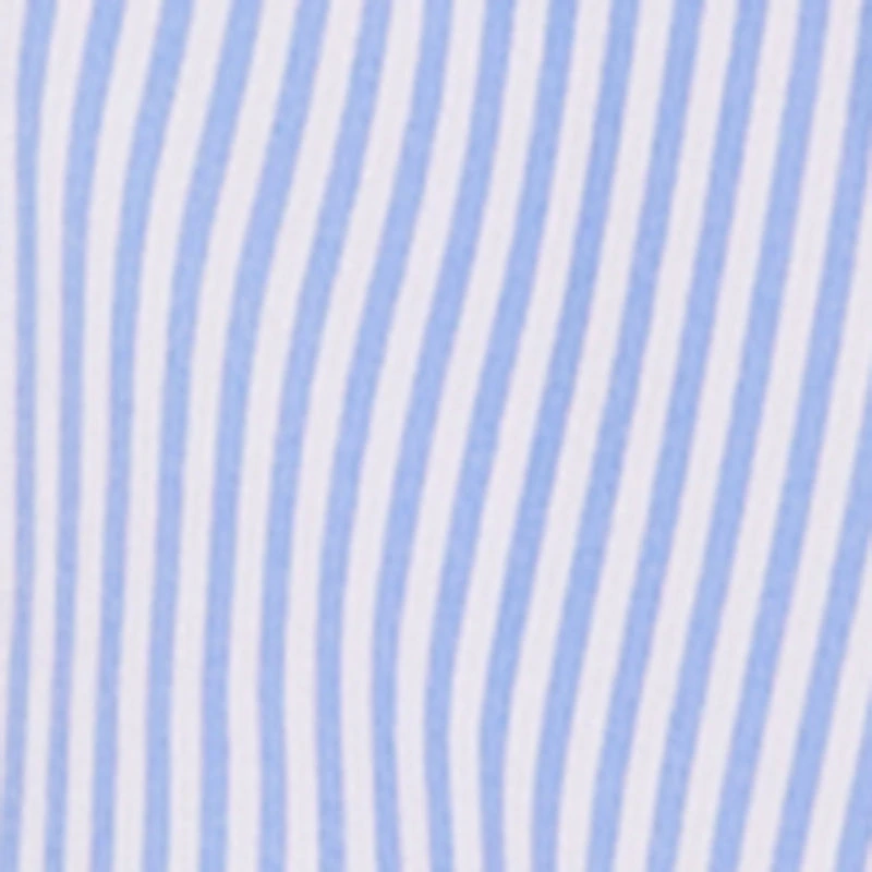 Plus Striped Bow Detail Button Down Shirt
