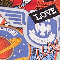 Plus High Waisted Side Ruched Patterned Pants