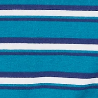 Plus Striped Fleece Lined Cropped Sweatshirt