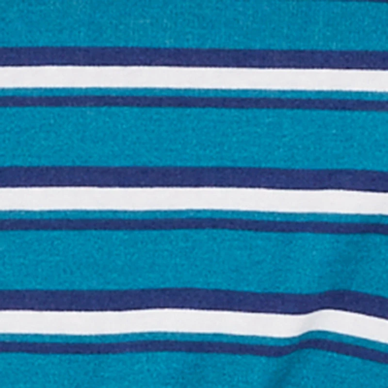 Plus Striped High Waisted Fleece Lined Skirt