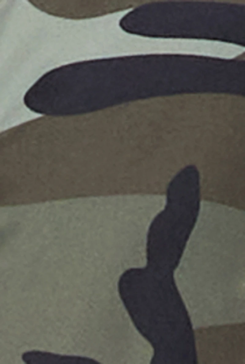 Plus Almost Famous Patterned Hooded Puffer Vest