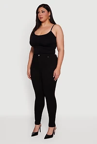 Plus High Waisted Dress Pants