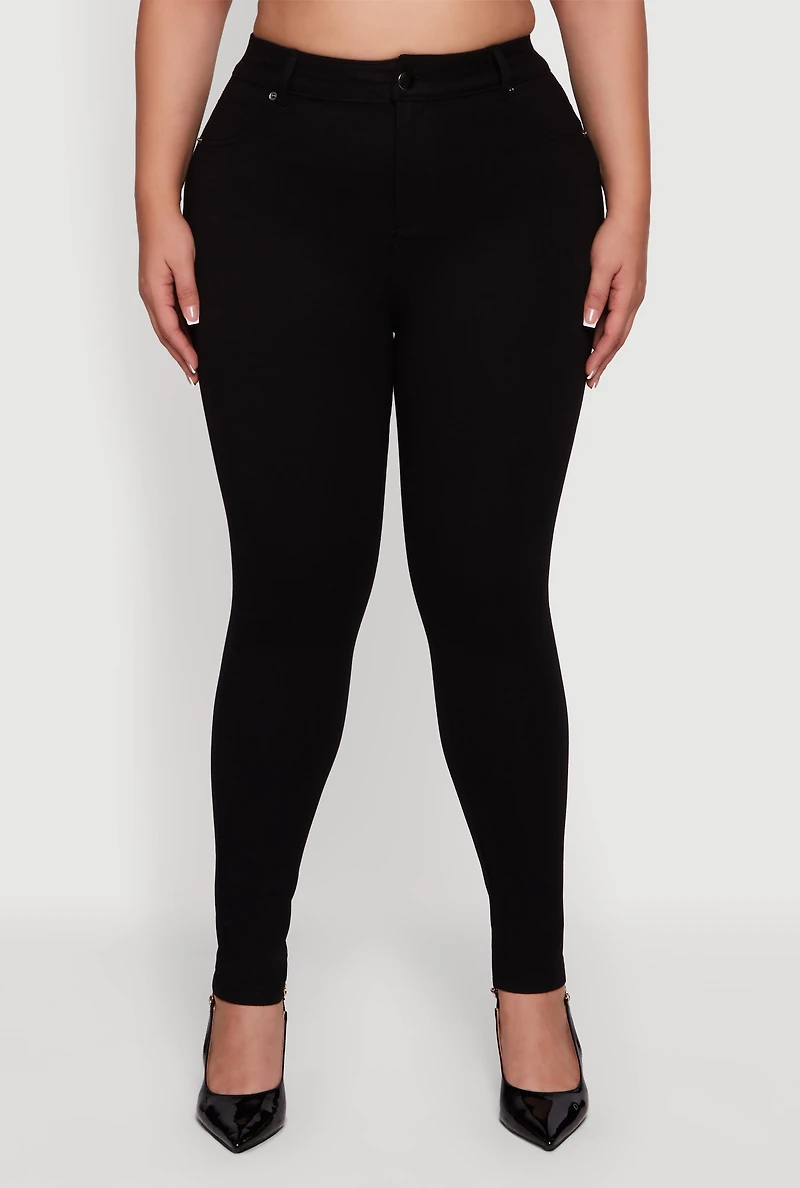 Plus High Waisted Dress Pants